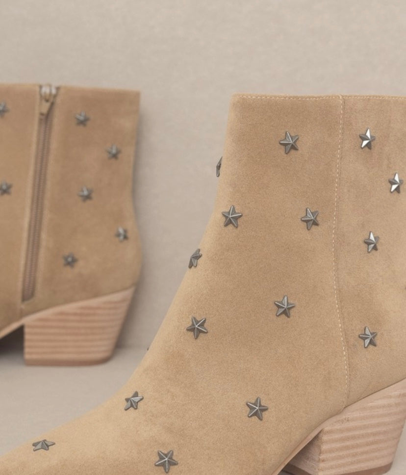Tan Ivanna Star Bootie
