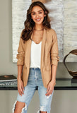 Camel Leatherlike Blazer