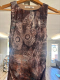 Neutral Abstract Mesh Dress