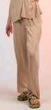 Champagne Accordion Palazzo Pants