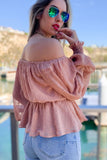 Mauve Off The Shoulder Top
