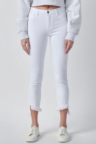 White Midrise Skinny Jeans