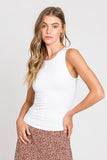White Round Neck Cami