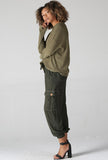 Olive Cargo Jogger Pants