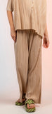 Champagne Accordion Palazzo Pants