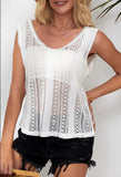 White Lace Tank Top