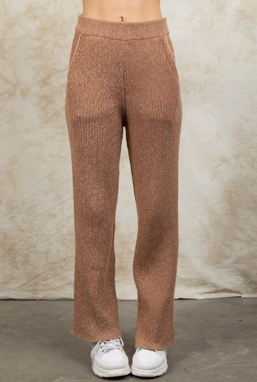 Camel Sweater Pants