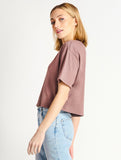 Mauve Boxy Tee