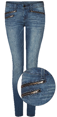 Super Skinny Osaka Zip Jeans