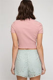 Mint Lace Shorts