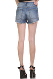 Studded Denim Shorts
