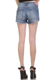 Studded Denim Shorts