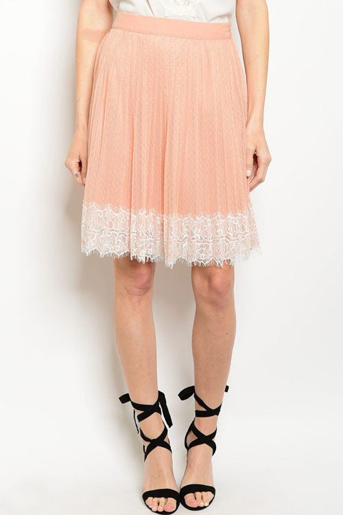 Peach Lacey Skirt