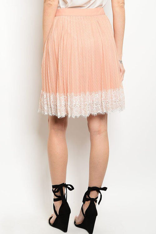 Peach Lacey Skirt