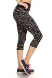 Zebra Cropped Legging