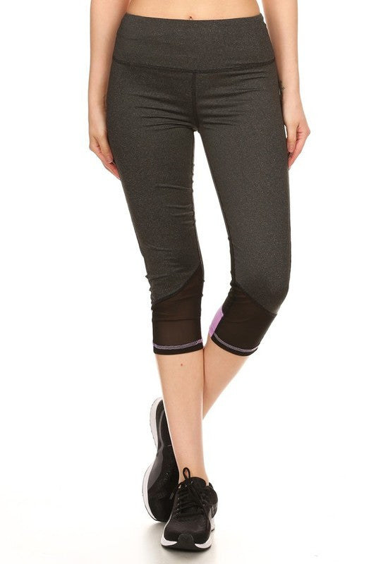 Mesh Cropped Legging