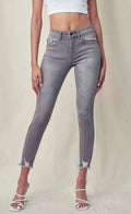 Grey High Rise Skinny Jeans