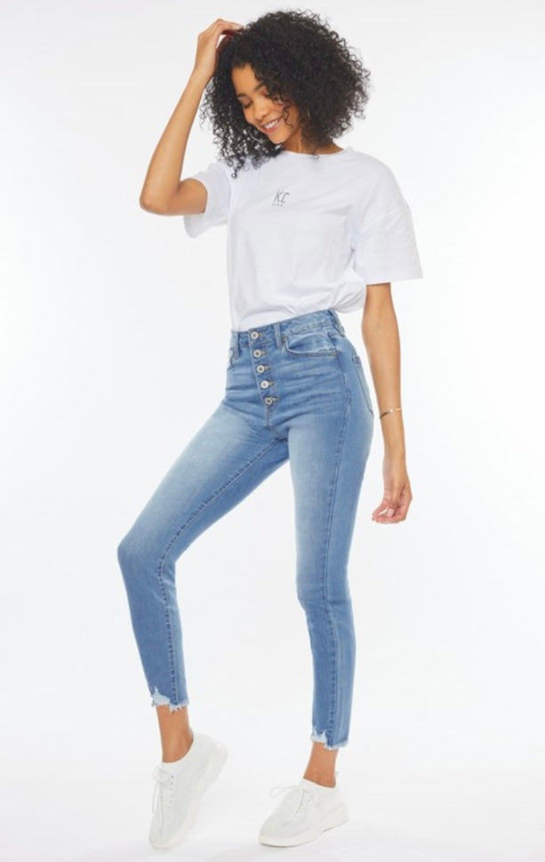 Lightwash High Rise Superskinny Jeans