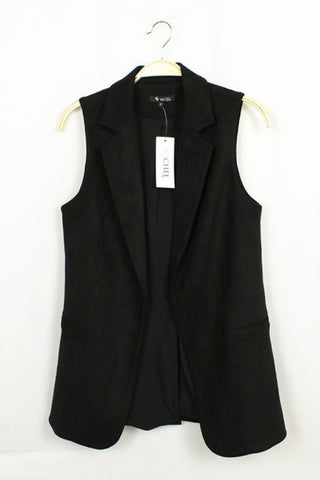 Black Suede Vest