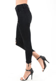 Black High Rise Distressed Jeans