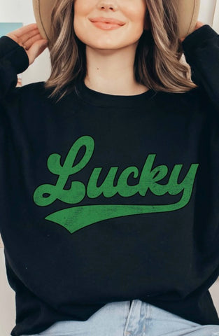 Black Lucky Sweatshirt
