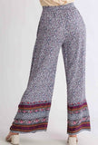 Navy Floral Palazzo Pants