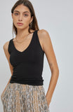Black V-Neck Cami