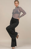 Mesh Houndstooth Bodysuit