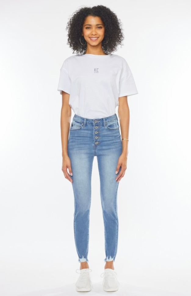 Lightwash High Rise Superskinny Jeans