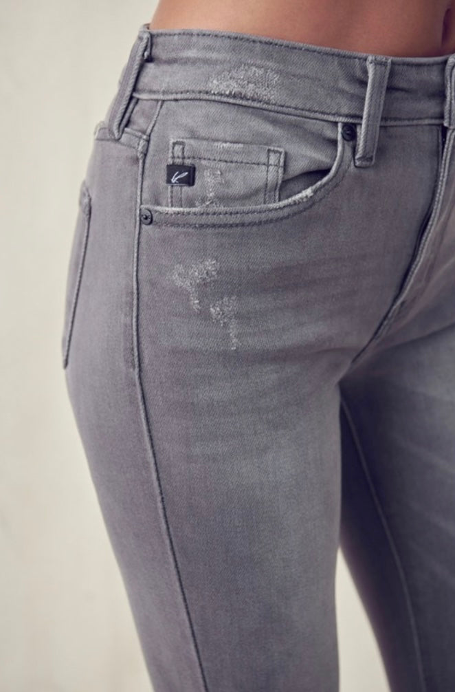 Grey High Rise Skinny Jeans