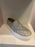 Grey Quilted Sneakers