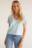 Iced Turquoise Crop Tee