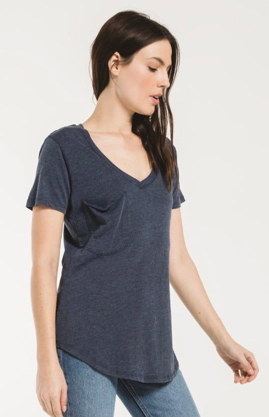 Black Iris Pocket Tee