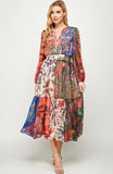 Floral Patchwork Dress
