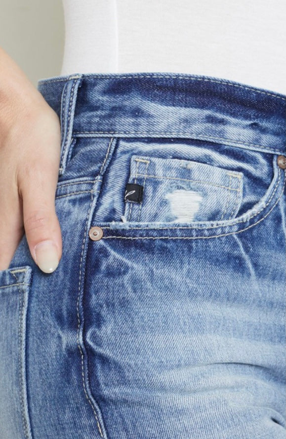 Light High Rise Wide Leg Jeans