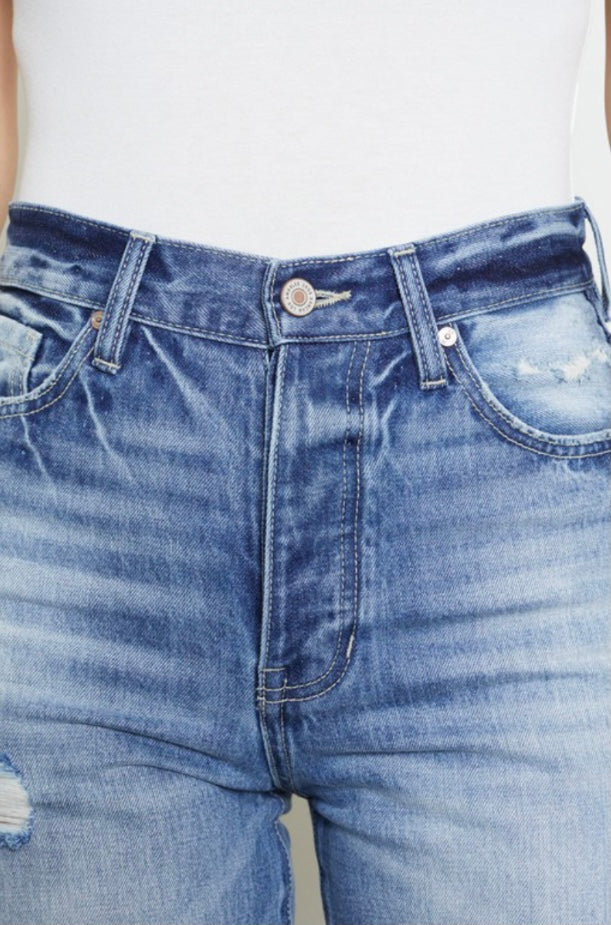 Light High Rise Wide Leg Jeans