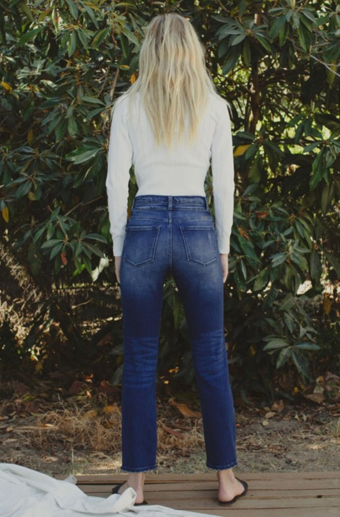High Rise Straight Leg Jeans
