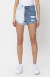 Two Tone Jean Shorts