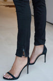 Black Zip Skinny Moto Pants