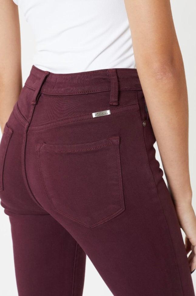 Wine Skinny Jeans
