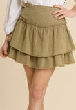Vintage Gold Ruffle Skirt