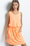 Orange Henley Dress