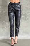 Black Leatherlike Trouser
