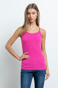 Pink Racerback Ribbed Tank
