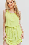 Yellow Henley Dress