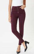Wine Skinny Jeans