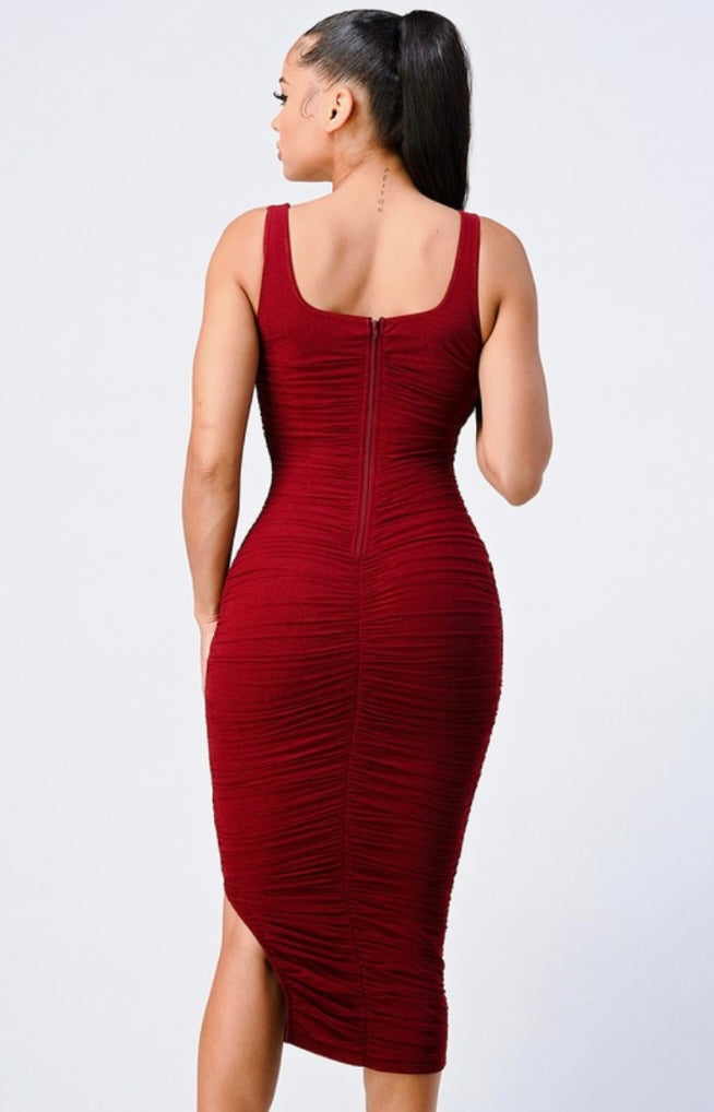 Cranberry Bodycon Dress