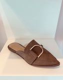 Mocha Buckle Mule