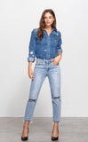 Light Wash Girlfriend Jeans