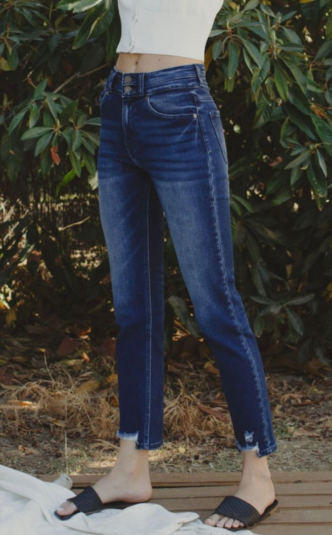 High Rise Straight Leg Jeans
